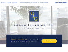Tablet Screenshot of ordwaylawgroup.com